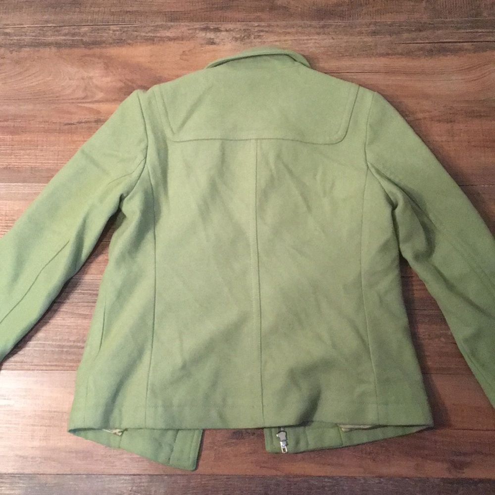 GAP green wool pea coat XS - Picture 4 of 4
